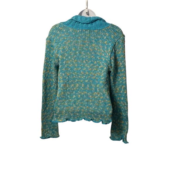 Mirasati Paris Green Multicolor Open Sweater - Picture 6 of 12
